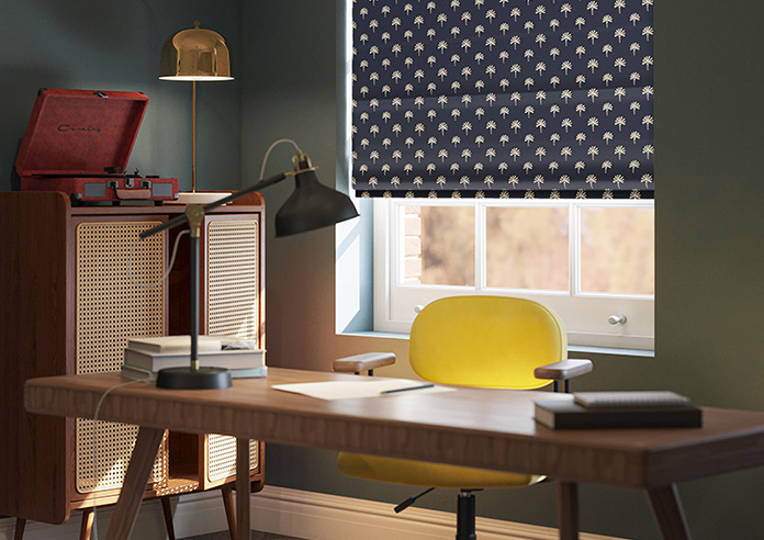 Hanalei, Blue Navy - Twist&Fit Roman Blind - Image 5